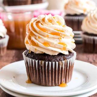 Salted Caramel Swiss Meringue Frosting