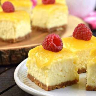 Lemon Raspberry Cheesecake Bites