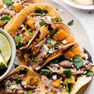 Slow Cooker Butternut Squash Pulled Pork Tacos
