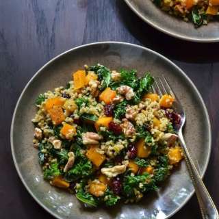 Roasted Butternut Squash Freekeh Salad