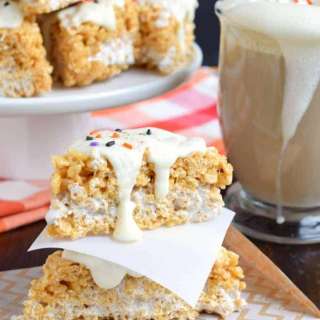 Pumpkin Spice Latte Rice Krispie Treats