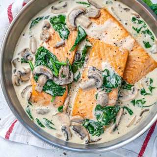 Easy Salmon Florentine