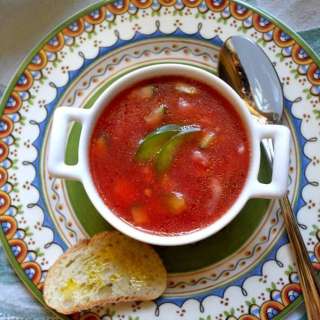 Chunky Gazpacho (Chilled Tomato Soup)