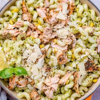 Salmon Pesto Pasta