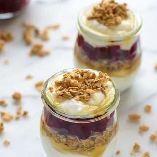 Leftover Cranberry Sauce Parfait