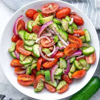 Simple Cucumber and Tomato Salad