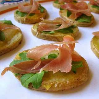 Prosciutto di San Daniele, Truffle Cheese and Potato Appetizers