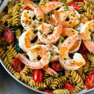Shrimp and Spinach Pasta