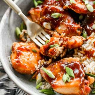 Crock Pot Bourbon Chicken