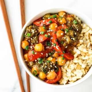 General Tso's Chickpeas