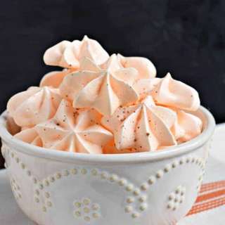 Pumpkin Spice Meringue Cookies