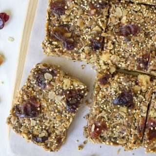 No Bake Peanut Butter Chia Healthy Granola Bars