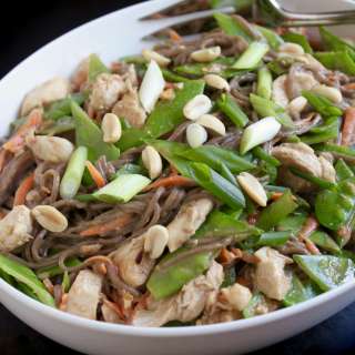 Spicy Soba Noodles with Chicken and Peanut Sauce