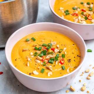Vegan Sweet Potato Carrot Soup Recipe
