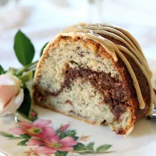 Banana and Nutella Cake with Coffee Icing