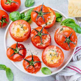 Parmesan Baked Stuffed Tomatoes