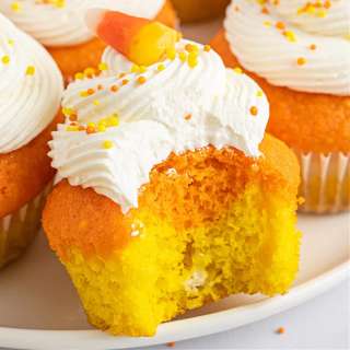 Candy Corn Cupcakes