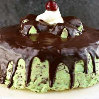 Chocolate Cake with Mint Chip Frosting