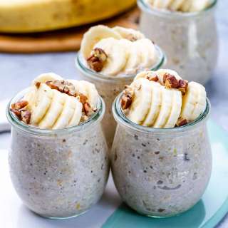 Healthy Banana Bread Overnight Oats Recipe
