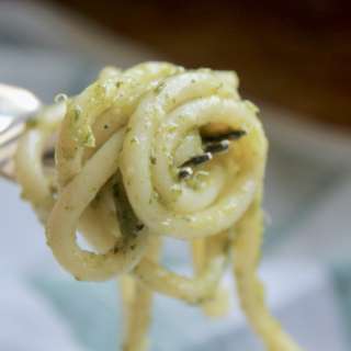 Pasta Cacio e Pepe with Dandelion (Cicoria aka Chicory)
