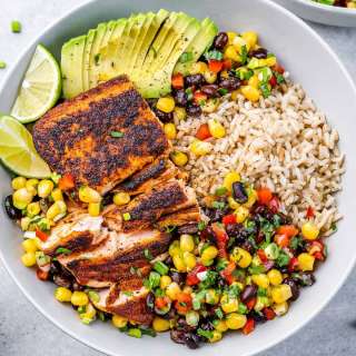Southwest Salmon Bowls