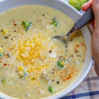 Healthy Broccoli Cheddar Soup