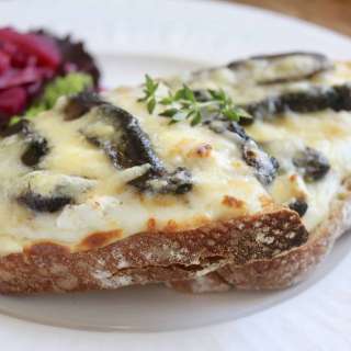 Croque Monsieur Recipe with Goat Cheese and Mushrooms