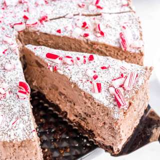 Chocolate Peppermint Mousse Pie