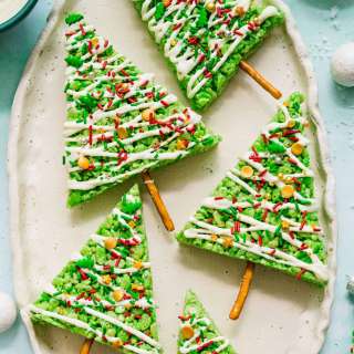 Christmas Tree Rice Krispie Treats