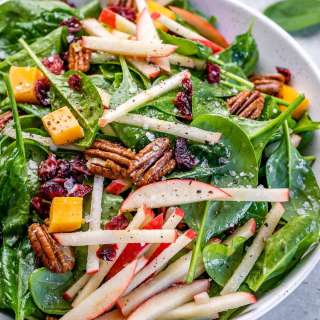 Apple Pecan and Spinach Salad