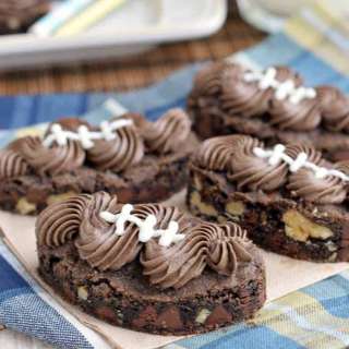 Frosted Chocolate Nut Cookie Bars