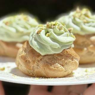 Pistachio Cream (Lighter Pastry Cream Recipe)