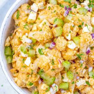 Cauliflower "Potato" Salad (Keto, Low-Carb)