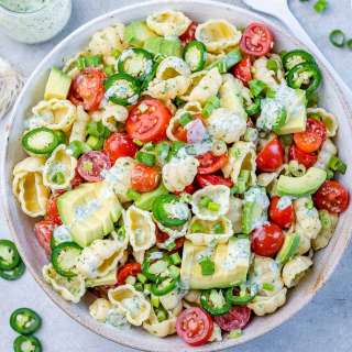 Cilantro Lime Pasta Salad Recipe With Avocado