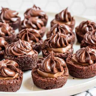 Chocolate Caramel Brownie Bites