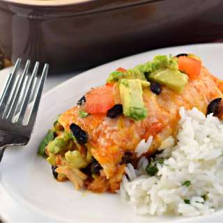 Chicken Avocado Enchiladas