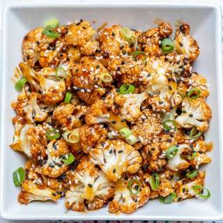 Sweet and Spicy Baked Cauliflower