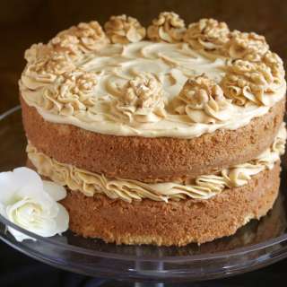 Coffee and Walnut Cake, a Classic British Cake for Afternoon Tea