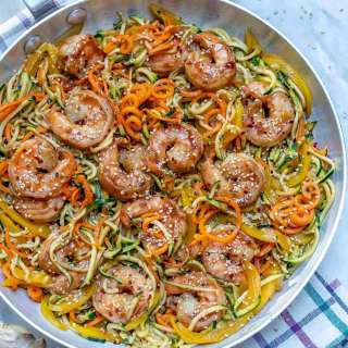Asian Shrimp Zucchini Noodles Recipe
