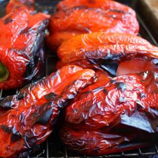 How to Roast Red Peppers