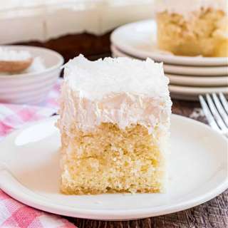 Coconut Cream Poke Cake