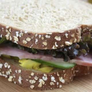 Kitchen Ham, Piccalilli and Cucumber Sandwich