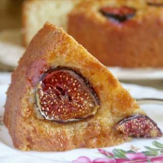 Fig Cake with Orange and Brown Sugar Glaze
