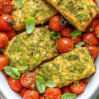 Baked Pesto Salmon