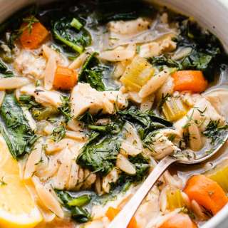 Lemon Chicken Orzo Soup
