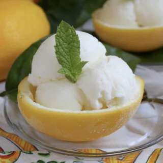 Lemon Ice Cream (Lemon Gelato)