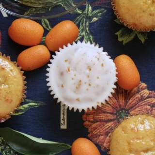 Kumquat Cupcakes with Orange Glaze or Icing