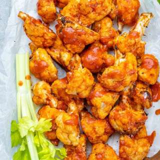 Air Fryer Buffalo Cauliflower Bites