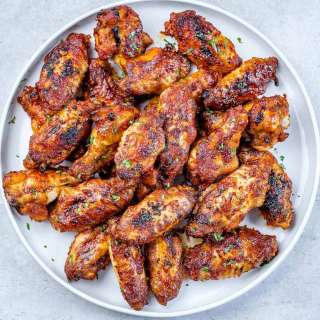Crispy Honey Garlic Baked Chicken Wings
