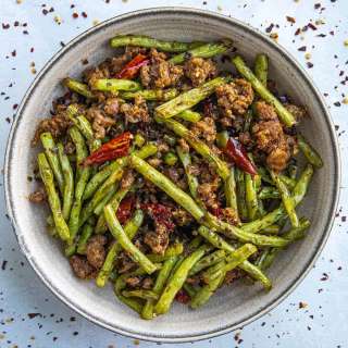 Sichuan Dry-Fried Green Beans Recipe (Ganbian Sijidou)
